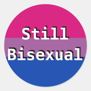 Bi+ Stolz-Flaggen-noch bisexuelle Aufkleber