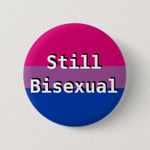 Bi+ Stolz-Flaggen-noch bisexueller Knopf Button