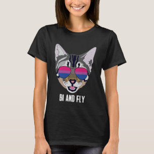 Bi und Fly Funny Cat Bisexual Bi Pride Pullover H