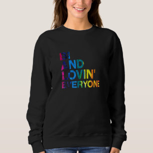 Bi und Lovin Alle Lgbtq Bisexual Pride Bi Prid Sweatshirt