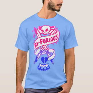 bi wütend bisexuell 2017 Regenbogen süß lustig T-Shirt