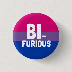 Bi-wütender bisexueller Stolz Button