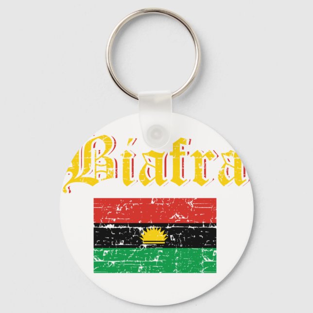 Biafra-Flagge Schlüsselanhänger (Vorderseite)