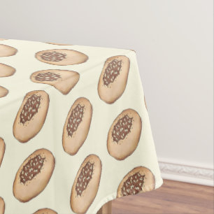 Bialy Breadmaking Jewish Bakery Baking Food Tischdecke