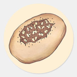 Bialy Jüdische Bäckereizwiebel Polen Polnisches Es Runder Aufkleber