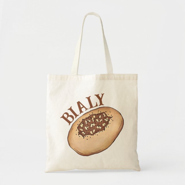 Bialy Jüdische Bäckereizwiebel Polen Polnisches Es Tragetasche (Vorne)