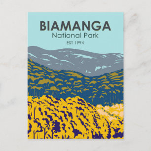 Biamanga-Nationalpark Australien Vintage Postkarte