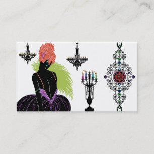 Bianca dans noir et le blanc - cartes de visite