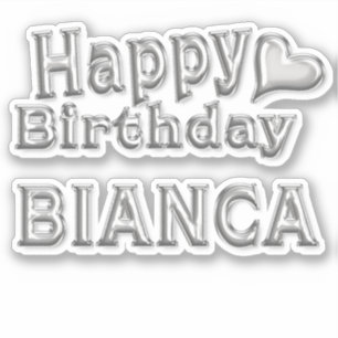 Bianca Happy Birthday Autocollants