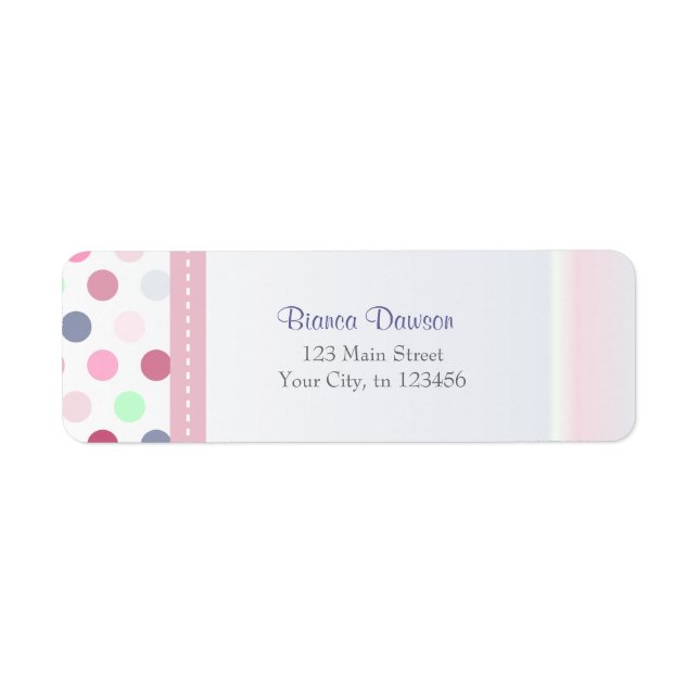 Bianca Retour Adresse Étiquettes (Devant)