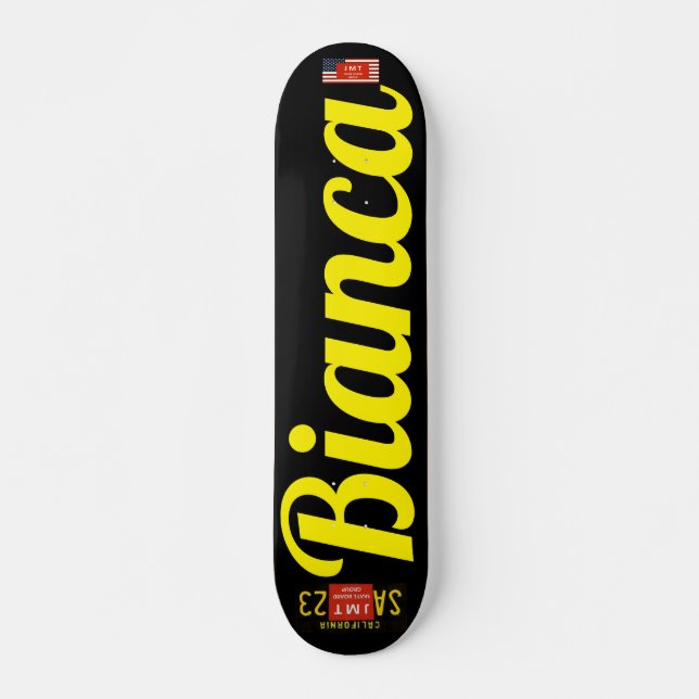 BIANCA Skateboard, 7¾ Zoll Deck Skateboard (Vorne)