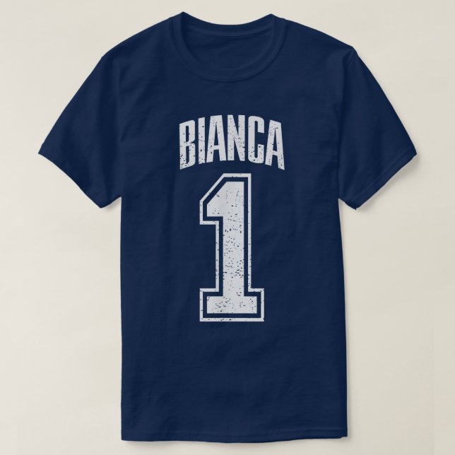 Bianca Supporter Number 1 Biggest Fan  T-Shirt (Design vorne)
