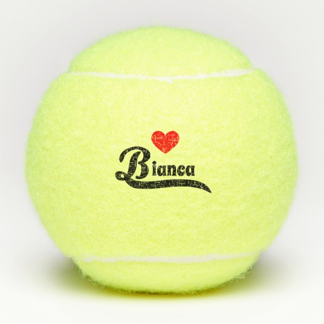 Bianca Tennisbälle (Vorderseite)