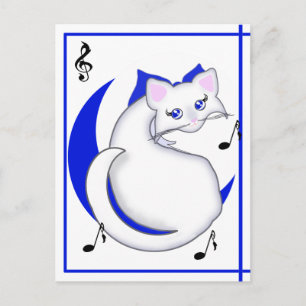 Bianca Toon Kitty Sings the Blues Postcard Postkarte