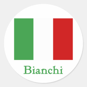 Bianchi-Italiener-Flagge Runder Aufkleber
