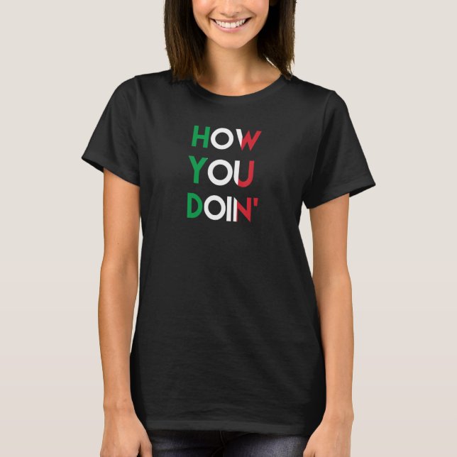 Bianco bringt lustige italienische Shirts zum Them (Vorderseite)