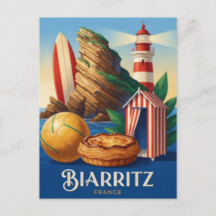 Biarritz Frankreich Baskenland Reise Postkarte