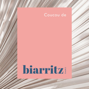 Biarritz Frankreich moderner Urlaub Postkarte
