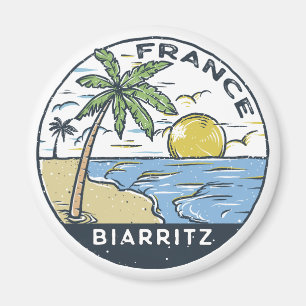 Biarritz Frankreich Vintage Magnet