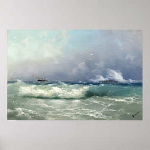 Biarritz,  Ivan Konstantinovich Aivazovsky Poster