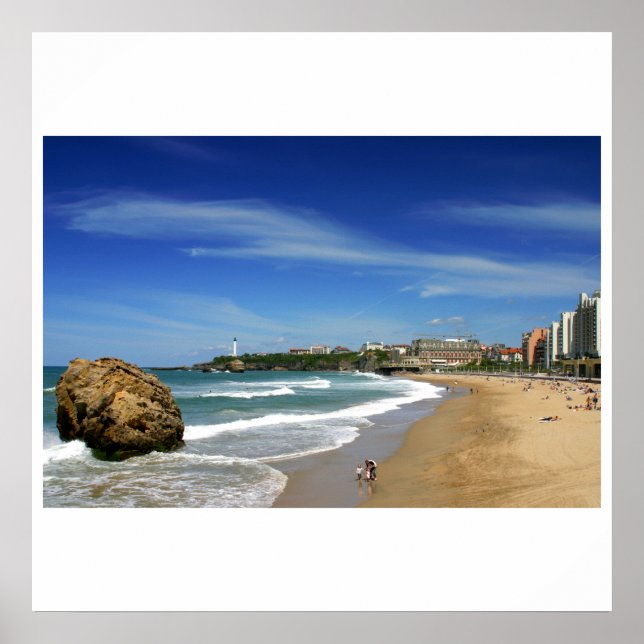 Biarritz la grande plage poster (Vorne)