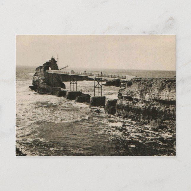Biarritz Pont et Rocher Postkarte (Vorderseite)