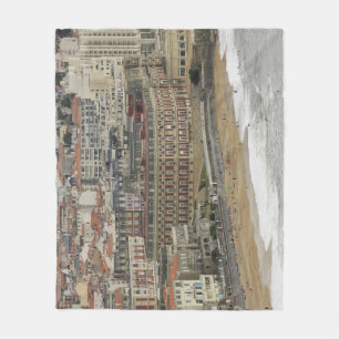 Biarritz Strand, Belle Époque Architektur. Fleecedecke