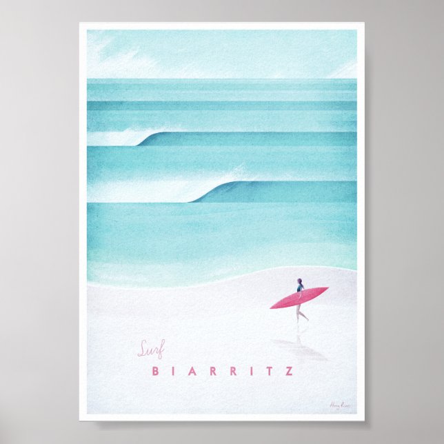 Biarritz Vintage Travel Poster (Vorne)