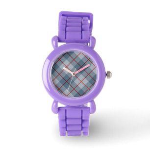 Bias Kariert Blue-Red Stripe Armbanduhr