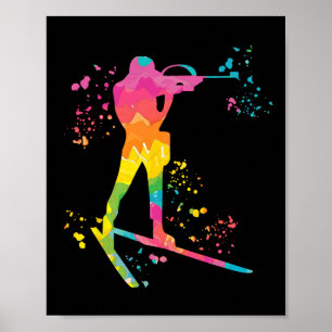 Biathlet Skilanglauf Biathlon 16 Poster