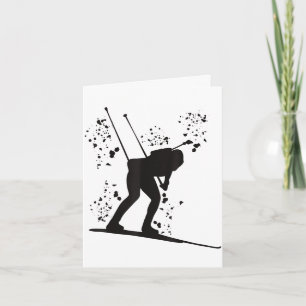 Biathlet Skilanglauf Biathlon  Karte