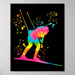Biathlet Skilanglauf Biathlon Poster