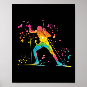 Biathlete Nordic Ski Biathlon 24 Poster