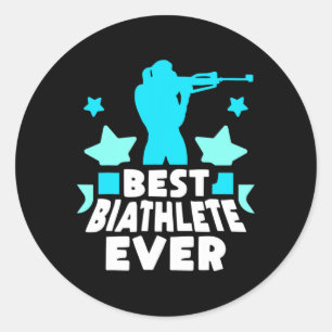 Biathlete Ristorante da Valentino Runder Aufkleber