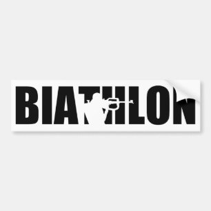 Biathlon Autoaufkleber