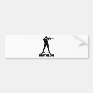 Biathlon Autoaufkleber