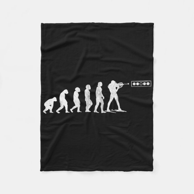 Biathlon Biathlet Human Evolution Shooting Range W Fleecedecke (Vorderseite)