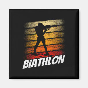 Biathlon Biathlete Biathlon Sport Magnet