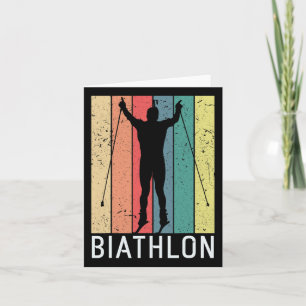 Biathlon Biathlete Wintersport Langlaufski Karte