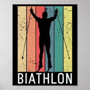 Biathlon Biathlete Wintersport Langlaufski Poster