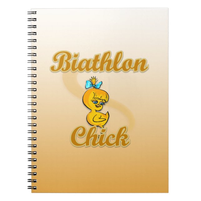 Biathlon Chick Notizblock (Vorderseite)