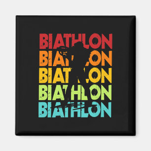 Biathlon Design Biathlete Langlaufloipe Ski Magnet