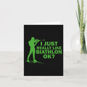 Biathlon Funny Pagnale Lage Biathlete Shows S Karte