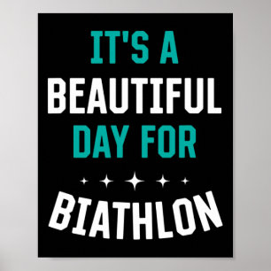 Biathlon Funny Sports Spaß Game Poster