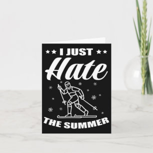 Biathlon Ich hasse den Sommer Langlauf Skie Karte
