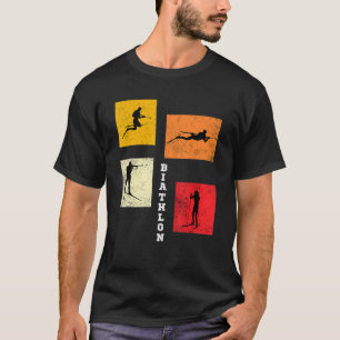 Biathlon Langlaufloipe Biathlete T-Shirt