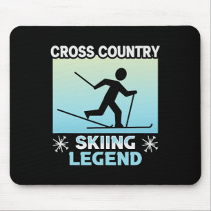 Biathlon Langlaufloipe Legend Cross Country Mousepad
