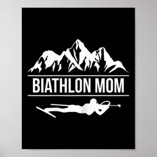 Biathlon Mama Biathlon Skifahren Poster