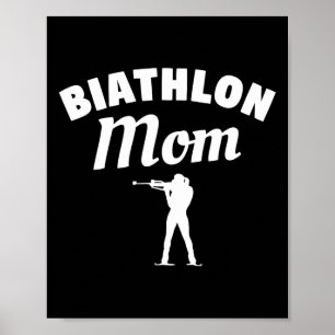 Biathlon Mama Skifahren Poster