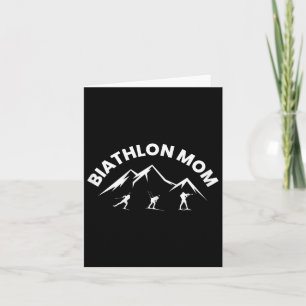 Biathlon Mama Skifahren Rafting Biathlete Karte